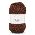 LindeHobby Fuzzy Chenille Gold Lurex 20 Kitkerä kahvi