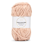LindeHobby Fuzzy Chenille Gold Lurex 24 Roosabeige