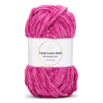 LindeHobby Fuzzy Chenille Gold Lurex 44 Vaalea fuksia