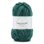 LindeHobby Fuzzy Chenille Gold Lurex 46 Ankanvihreä