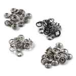 LindeHobby Painonapit, 20 kpl, 9.5 mm Musta