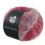 Lana Grossa Basta Mista 119 Burgundi/viininpunainen/harmaanpunainen/taupe/harmaanbeige