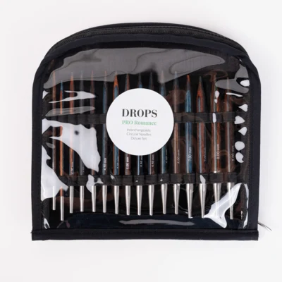 DROPS Pro Romance Vaihtopäinen Pyöröpuikkosetti Deluxe