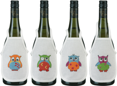 Kirjontapaketti Pöllöt 10 x 15 cm