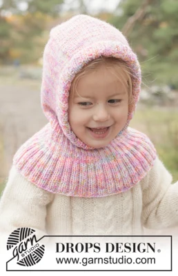 50-5 Fairy Flurry Balaclava by DROPS Design