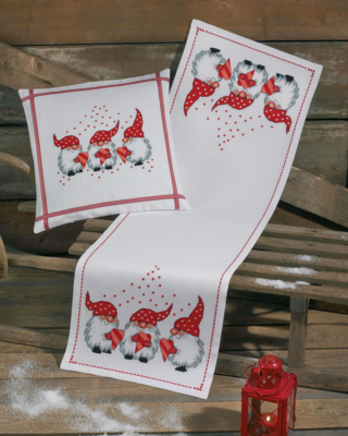 Kirjontasarja Polkatontut 40 x 40 cm