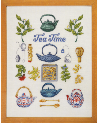 Kirjontakit Tea Time 40 x 52 cm