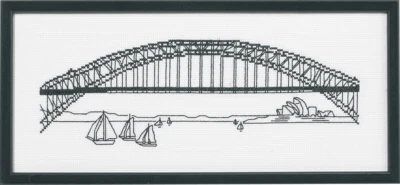 Kirjontasetti Harbour Bridge 5496 36 x 15 cm