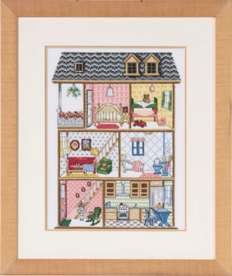 Kirjontasarja Nukkekoti R5488/00 39x32 cm