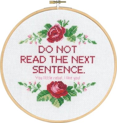 Kirjontasetti Do not read M 5810/22 20 Ø