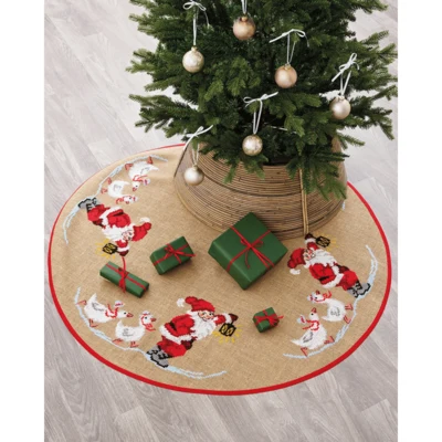 Joulupukki ja Hanhet Ø125 cm