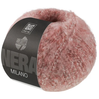 Lana Grossa Milano 15 Roosa meleerattu