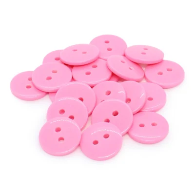 HobbyArts Pyöreät muovinapit Pinkki, 20 kpl