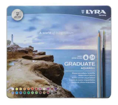 Lyra Graduate Aquarell värikynät, 24 kpl