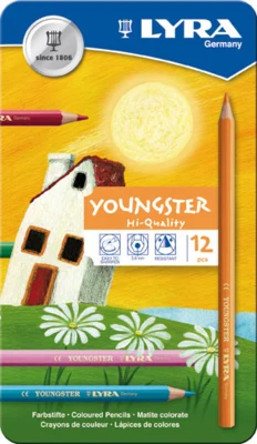 Lyra Youngster värikynät, 12 kpl
