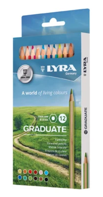 Lyra Graduate Lyijykynät, 12 kpl.