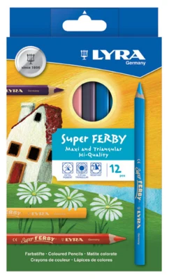 Lyra Super Ferby värikynät, 12 kpl.