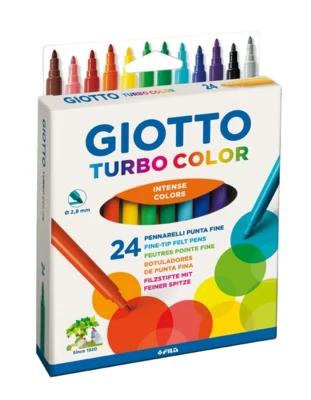 Giotto Turbo Color Tusser, 24 kpl.