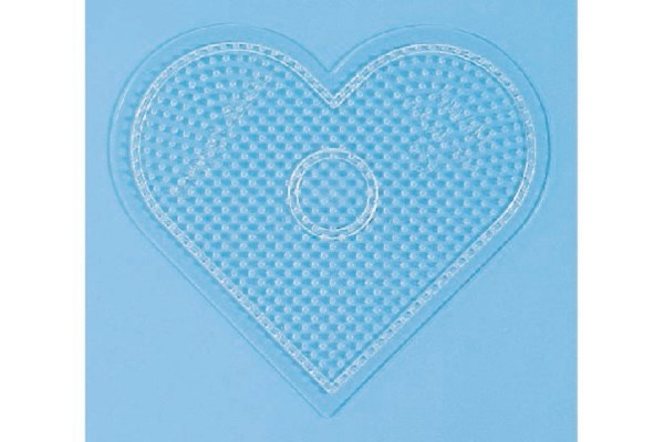 Hama Midi Pin Plate 236TR pieni sydän läpinäkyvä