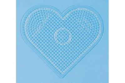 Hama Midi Pin Plate 233TR suuri sydän läpinäkyvä