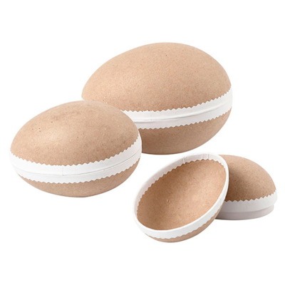 Kaksiosaiset munat 10 + 12 + 15 cm, 3 kpl