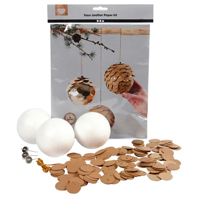 Nahkapaperikartioita 8 cm, 3 kpl