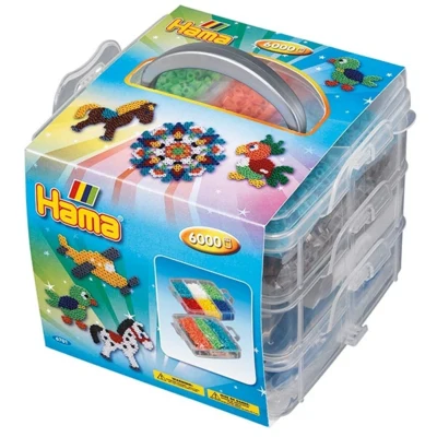 Hama Storage Box Pieni, 6000 helmeä, 3 lautasta