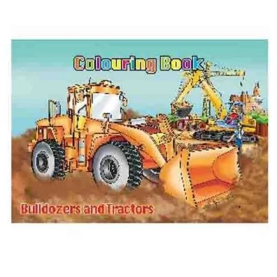Värityskirja A4 Puskutraktorit ja traktorit, 16 sivua