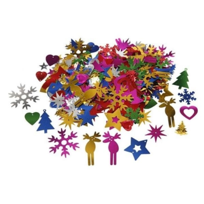 Paljetteja, jouluaiheisia kuvioita, 35 g