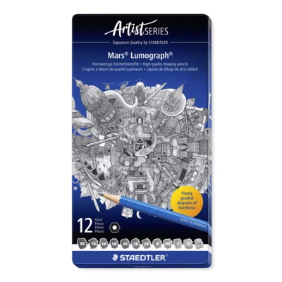 STAEDTLER Mars Lumograph Lyijykynät, 12 kpl