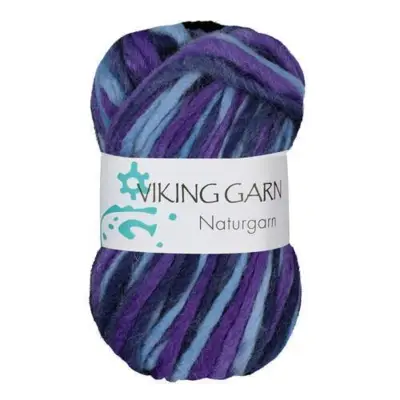 Viking Naturgarn 670 Multi turkoosi/liila