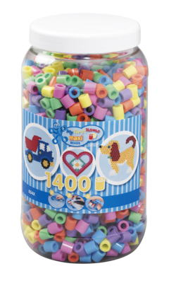 Hama Maxi helmiä 1400 kpl. - Pastelli Mix 50 8541