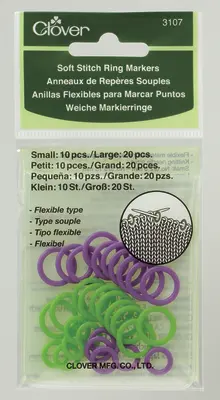 Apilan merkintärenkaat, pehmeät (vihreä / violetti)