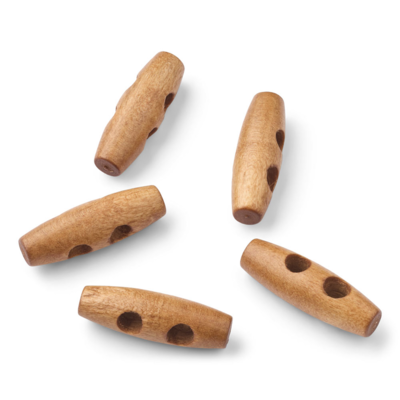 LindeHobby Duffelnapit, Ruskea, 30 mm, 5 kpl