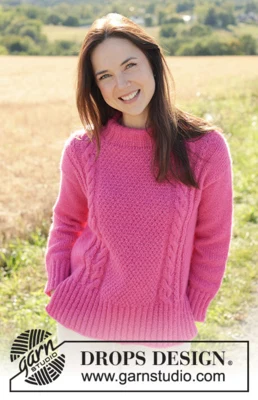 250-33 Berry Me Sweater by DROPS Design