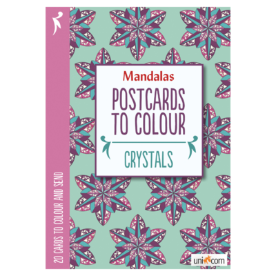 Mandalas Postcards to Colour - CRYSTALS