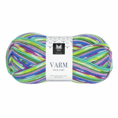 105 Päärynänvihreä/sininen/violetti painatus