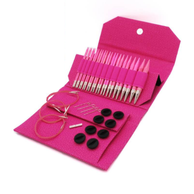 LYKKE Vaihdettavat Pyöröpuikkosetti Blush, Magenta, 13 cm