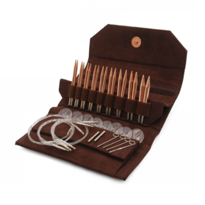 LYKKE Vaihdettavat Pyöröpuikkosetti Cypra, Ruskea, 9 cm