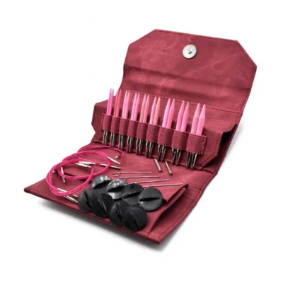 LYKKE Vaihdettavat Pyöröpuikkosetti Blush, Crimson, 9 cm