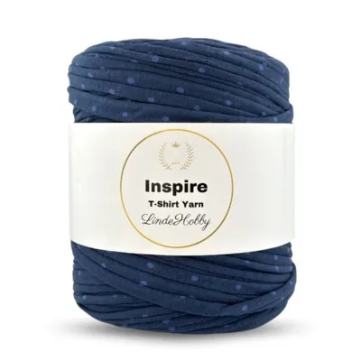 18 Tummansininen vaaleansinisillä pilkuilla