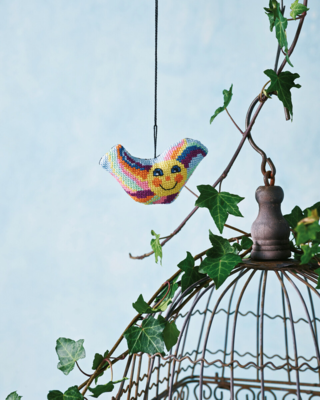 Kirjontasetti Aurinko 10 x 6 cm