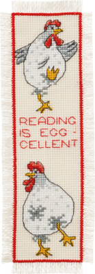 Kirjontapakkaus Reading is Egg-cellent 7 x 22 cm