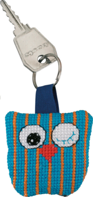 Kirjontapaketti Pöllö pystyraidoilla 5 x 5 cm