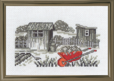 Kirjontapaketti Kottikärryt R5794 15 x 10 cm