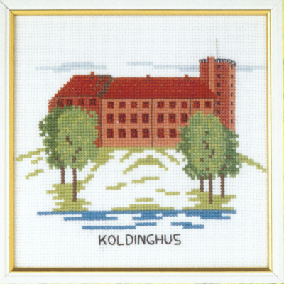 Kirjontapaketti Koldinghus 15 x 15 cm