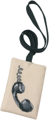 Kirjontapaketti Puhelin 8 x 13 cm