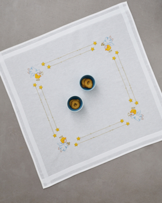 Kirjontapaketti Enkelit 80x80cm