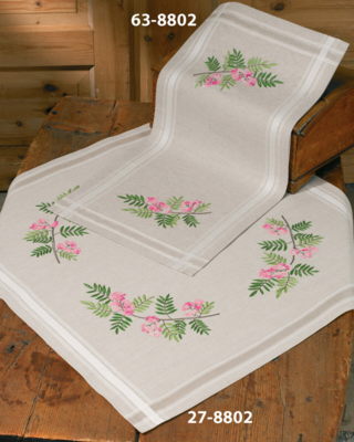 Kirjontasarja Pihlajanmarja 80 x 80 cm