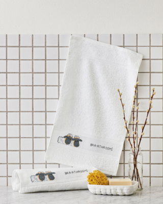 Kirjontapakkaus Kylpyhuone 30 x 50 cm